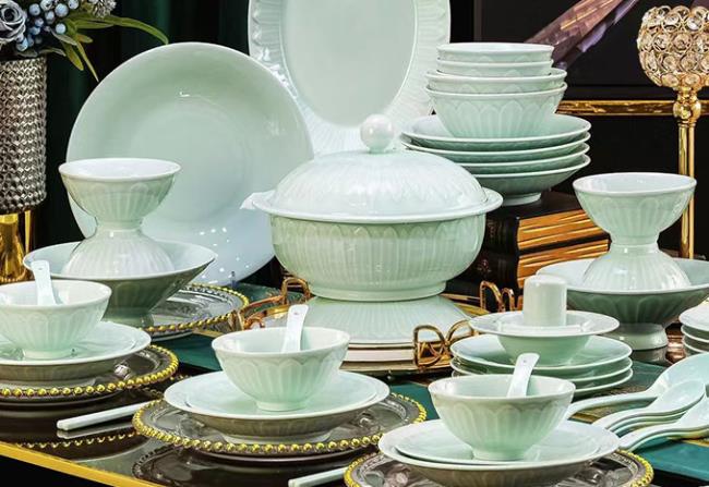 非遗影青瓷浮雕系列（58头餐具）